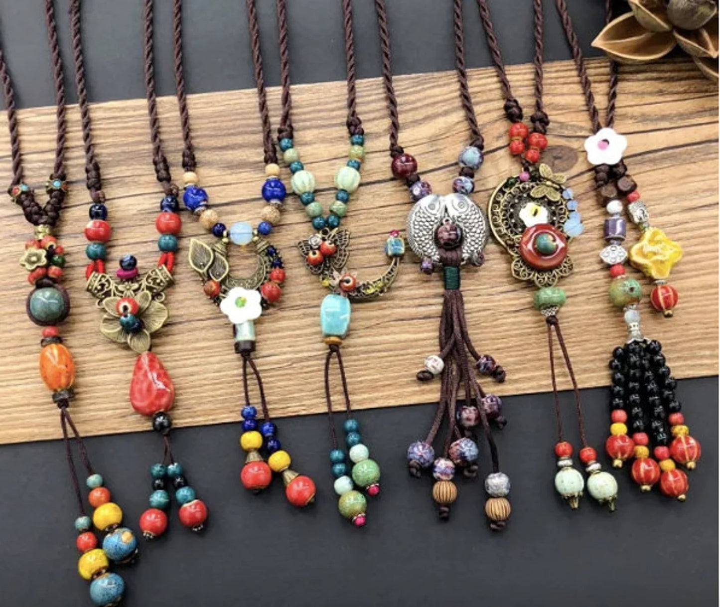 Colorful Beaded Bohemian Necklaces