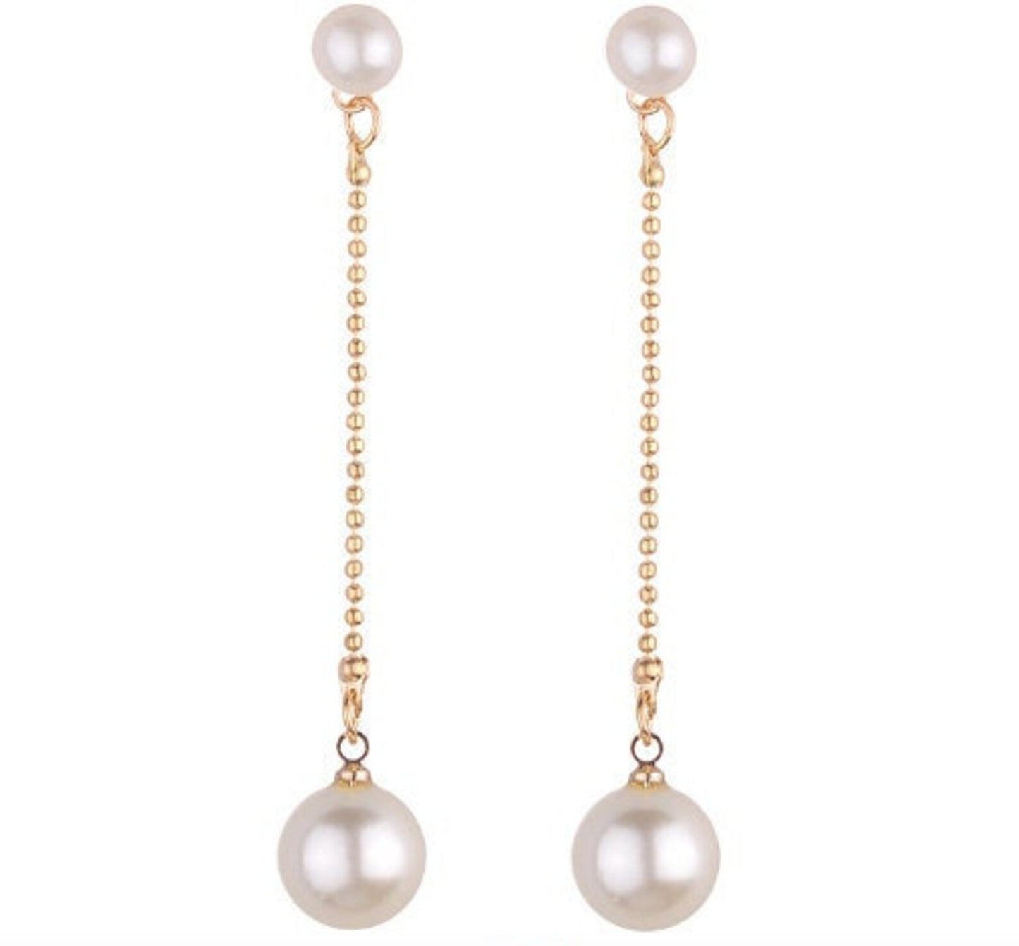 Pearl Dangling Drop Earrings