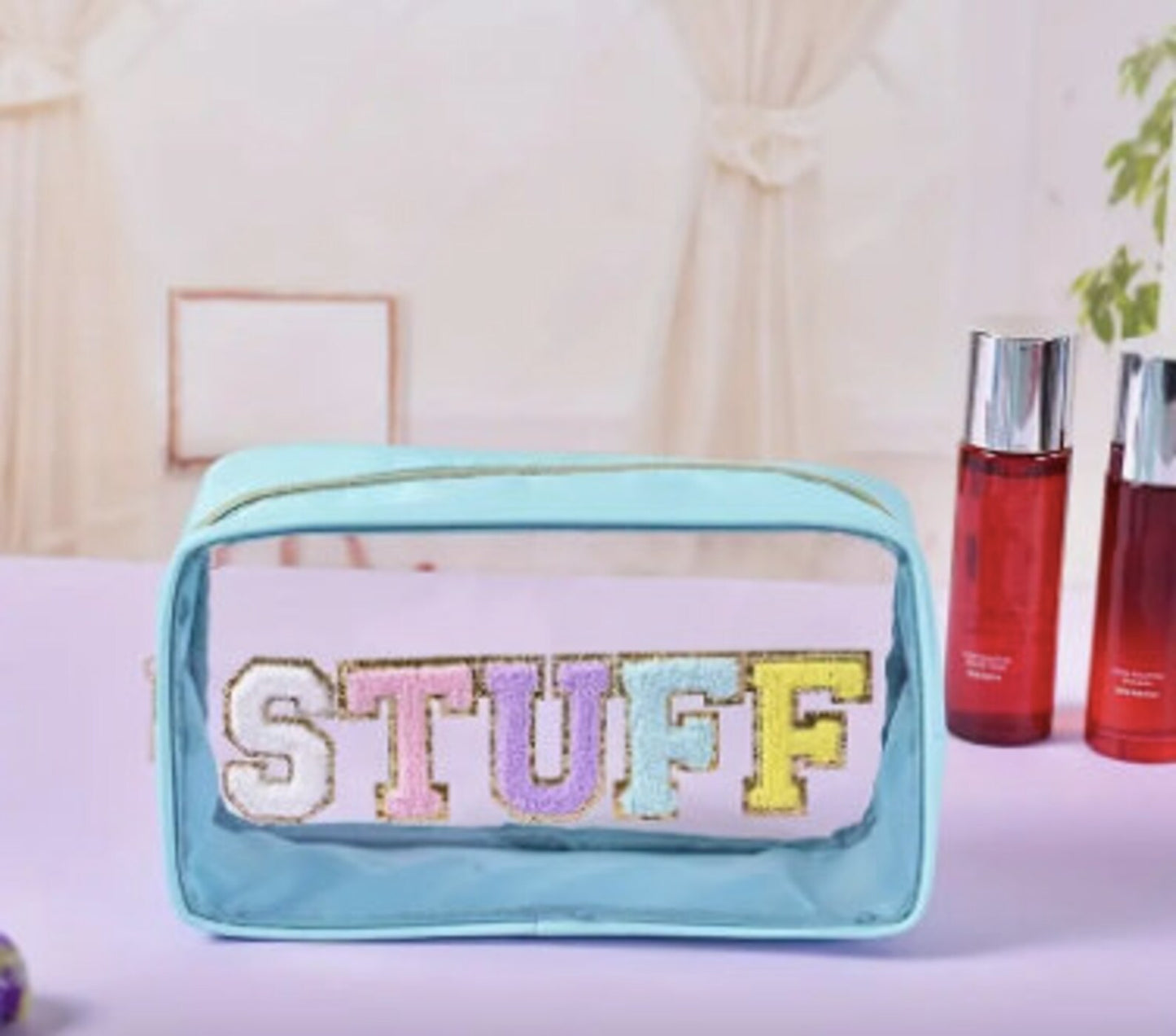Trendy Large Clear Travel Cosmetic Bag