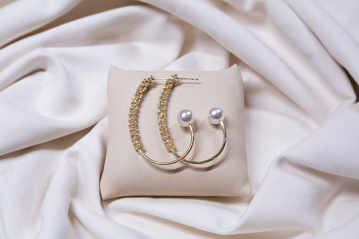 Half C Pearl Earrings