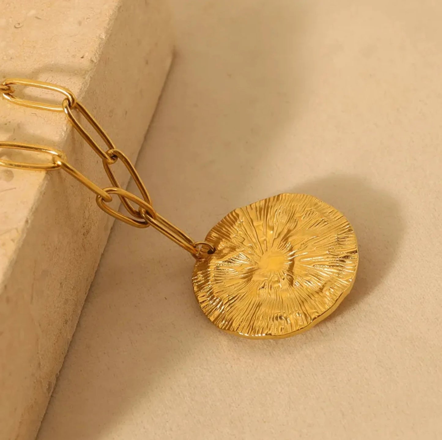 Hexagram Natural Stone Pendant Necklace
